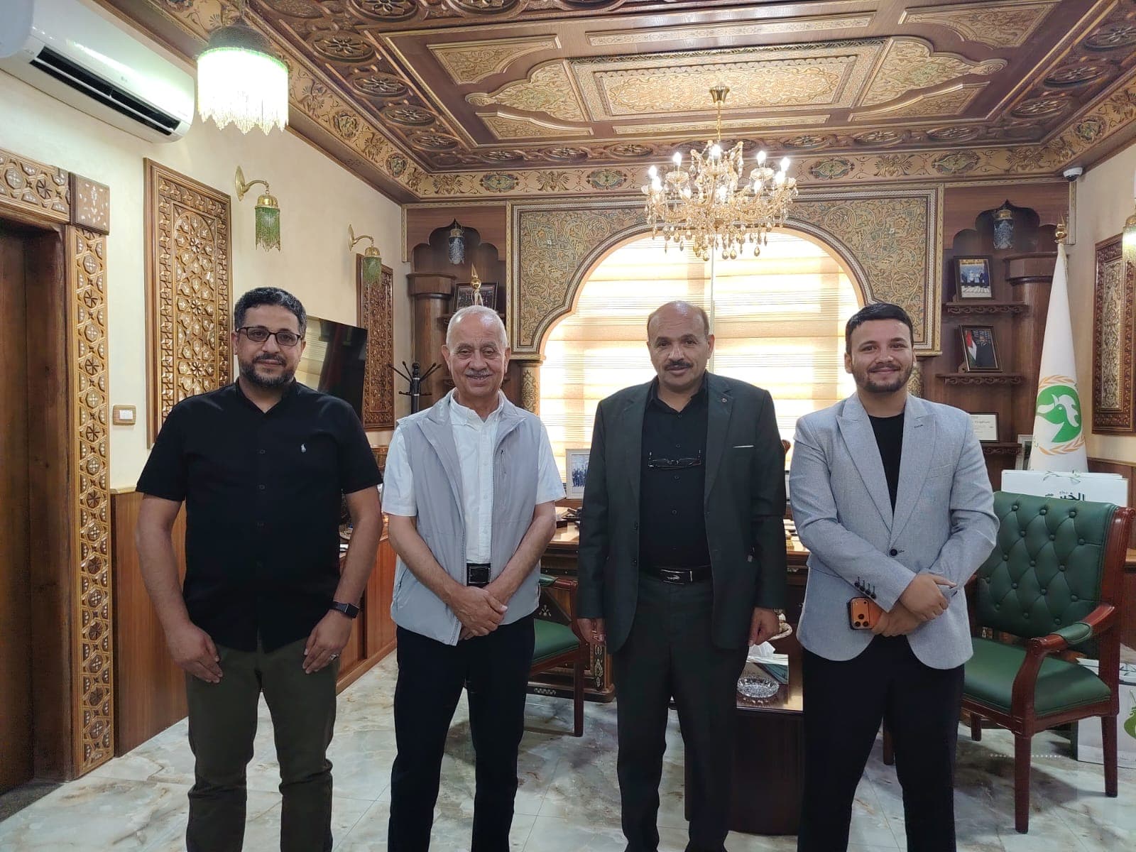 زيارة المهندس فتحي الجغبير رئيس غرفتي صناعه الاردن و عمان لشركة الخير 