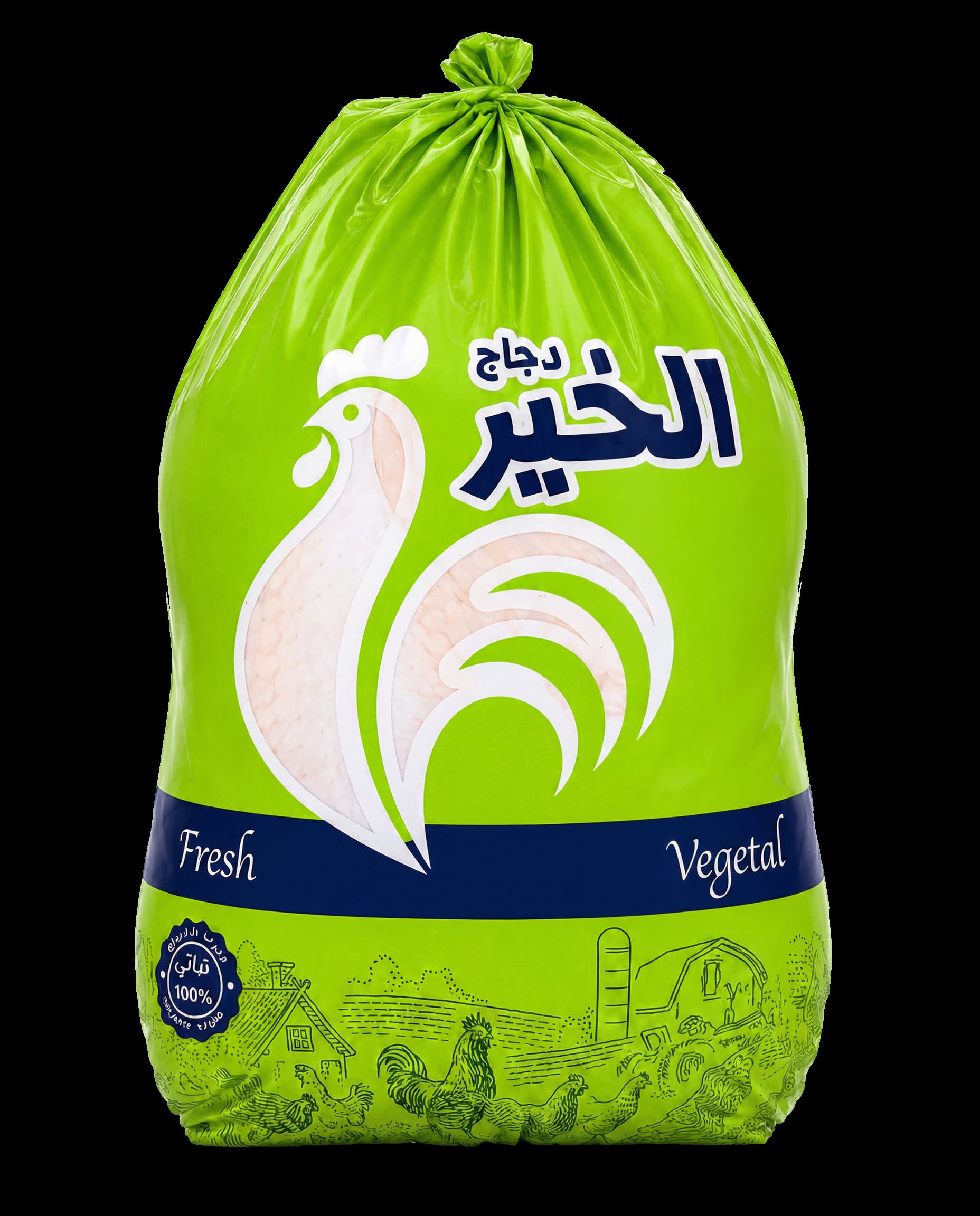 دجاج الطازج الحب الكامل